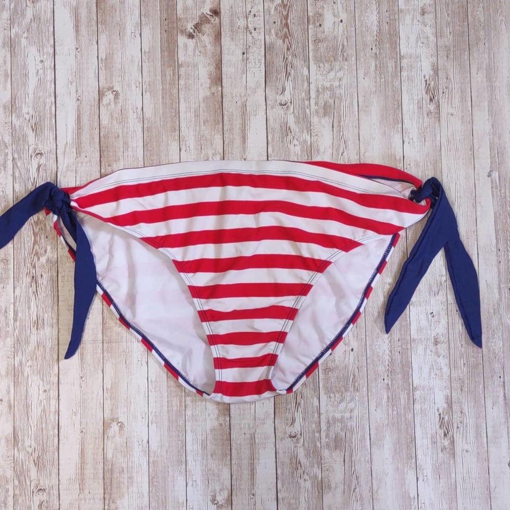 Old Navy Patriotic Side Tie Swim Bikini Bottom 3X Red White Blue